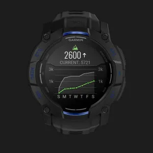 Garmin Instinct 3 50mm AMOLED Black with Black/Bolt Blue Band в Бердичеві