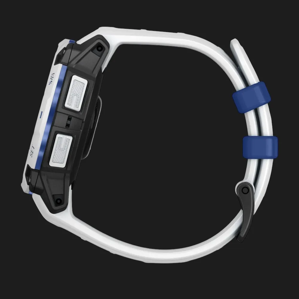 Garmin Instinct 3 45mm Solar Whitestone with Whitestone/Bolt Blue Band