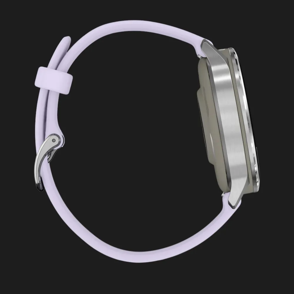 Garmin Venu 4 41mm Silver with Periwinkle Silicone Band