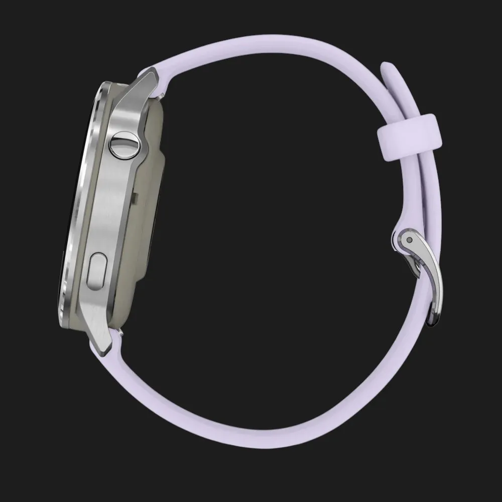 Garmin Venu 4 41mm Silver with Periwinkle Silicone Band