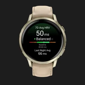 Garmin Venu 4 41mm Lunar Gold with Bone Silicone Band and Light Sand Leather Band в Кропивницком