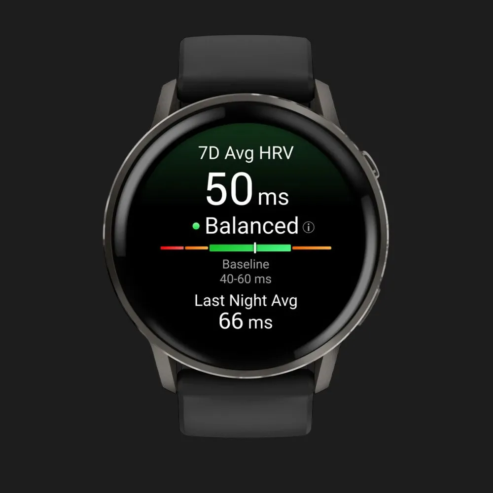 Garmin Venu 4 45mm Slate with Black Silicone Band