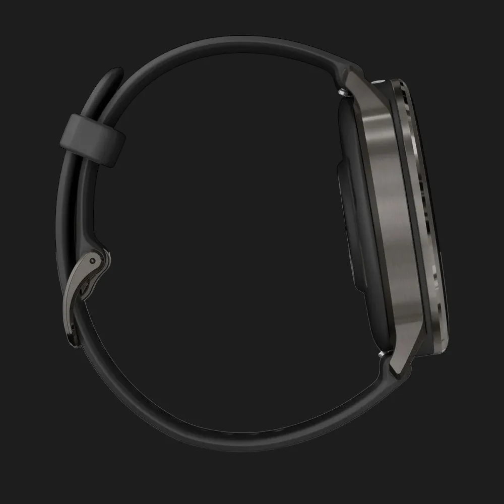 Garmin Venu 4 45mm Slate with Black Silicone Band