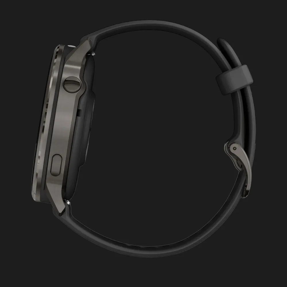 Garmin Venu 4 45mm Slate with Black Silicone Band