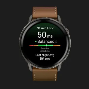 б/у Garmin Venu 4 45mm Slate with Black Silicone Band and Brown Leather Band в Бердичеві