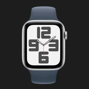 б/у Apple Watch SE 2 44mm Silver Aluminum Case with Storm Blue Sport Band (S/M) (MREC3) 2023 (Хорошее состояние)