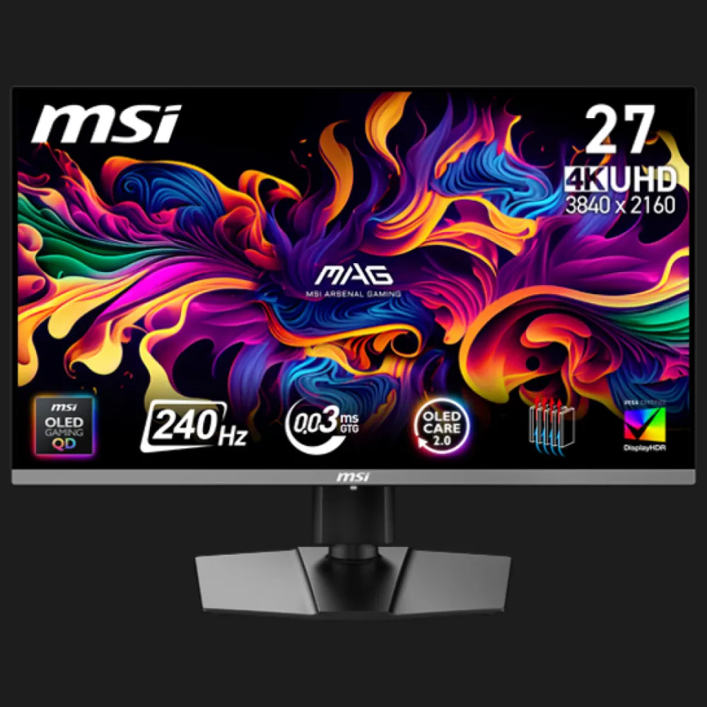 Монітор MSI 26.5" MAG 272UP QD-OLED X24 240Hz (UA)