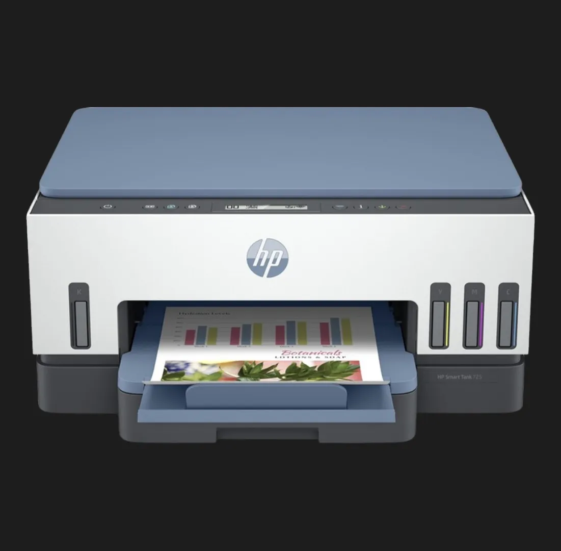 БФП cтруменевий HP Smart Tank 725 (28B51A) (Blue/White)