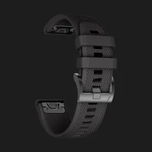 Ремінець Silicone Fit для Garmin Fenix 20mm (Black)