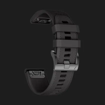 Ремешок Silicone Fit для Garmin Fenix 20mm (Black) в Тернополе