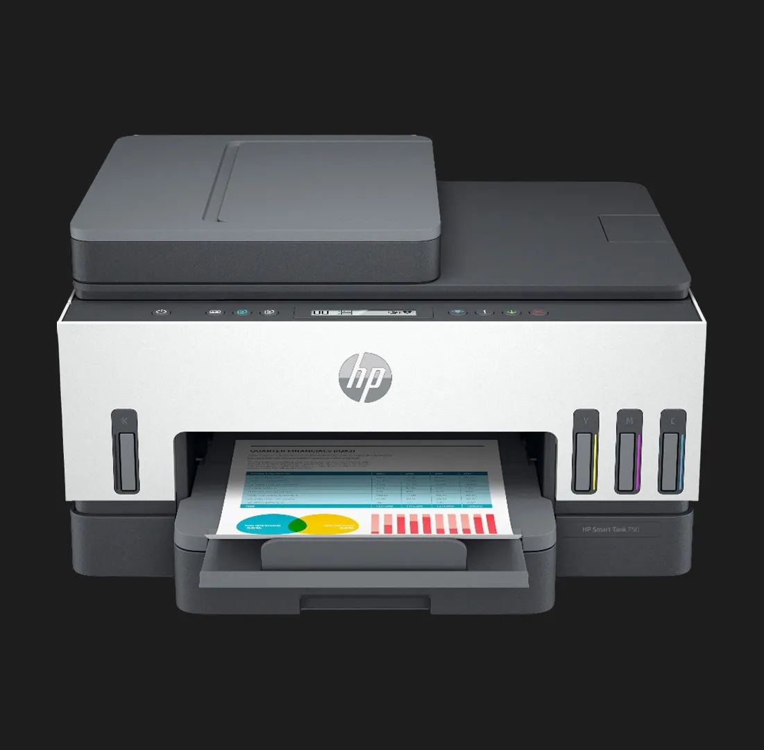 БФП струменевий HP Smart Tank 750 (6UU47A) (White/Gray)