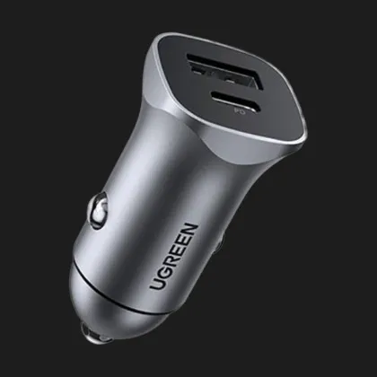 АЗУ UGREEN CD130 Dual USB Car Charger 20W 3A (Space Gray)