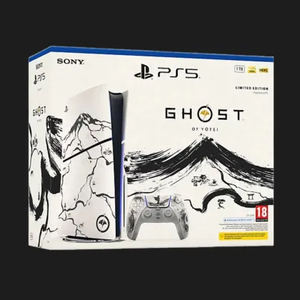 Ігрова приставка Sony PlayStation 5 Slim (Blu-Ray) (Ghost of Yotei Black Limited Edition Bundle) (1TB)