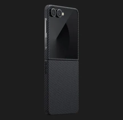 Чехол Pitaka Ultra-Slim Case для Samsung Galaxy Flip 7 (Black/Grey)