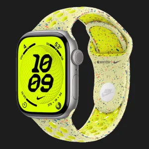 Apple Watch Series 11 GPS, 46mm Space Gray Aluminum Case with Volt Splash Nike Sport Band (M/L)