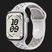 Apple Watch Series 11 GPS, 42mm Silver Aluminum Case with Veiled Gray Nike Sport Band (M/L)