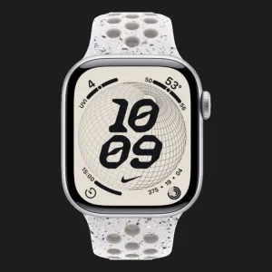 Apple Watch Series 11 GPS, 42mm Silver Aluminum Case with Veiled Gray Nike Sport Band (S/M)