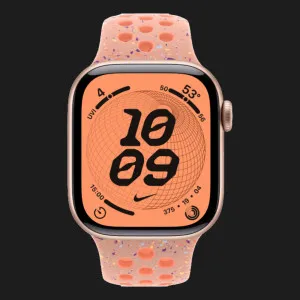 Apple Watch Series 11 GPS, 46mm Rose Gold Aluminum Case with Alpenglow Pink Nike Sport Band (S/M)