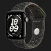 Apple Watch Series 11 GPS, 42mm Jet Black Aluminum Case with Midnight Black Nike Sport Band (M/L)