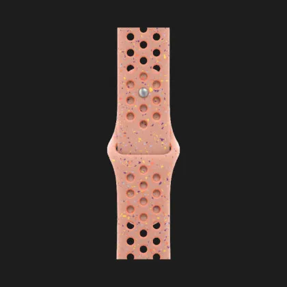 Apple Watch SE 3 GPS, 40mm Starlight Aluminum Case with Alpenglow Pink Nike Sport Band (S/M)