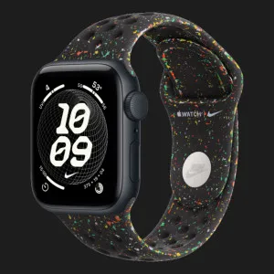 Apple Watch SE 3 GPS, 44mm Midnight Aluminum Case with Midnight Black Nike Sport Band (S/M)