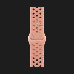 Apple Watch SE 3 GPS, 44mm Starlight Aluminum Case with Alpenglow Pink Nike Sport Band (M/L)