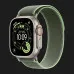 Ремешок Apple Trail Loop Band для Apple Watch 44/45/46/49 mm (Green/Neon) (Natural Titanium) (M/L)