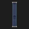 Ремешок Apple Trail Loop Band для Apple Watch 44/45/46/49 mm (Blue/Bright Blue) (Natural Titanium) (M/L)