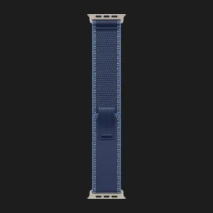Ремінець Apple Trail Loop Band для Apple Watch 44/45/46/49 mm (Blue/Bright Blue) (Natural Titanium) (M/L)