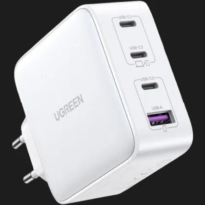 Блок питания UGREEN CD226 100W USB-A+3xUSB-C GaN Tech Fast Charger (White)