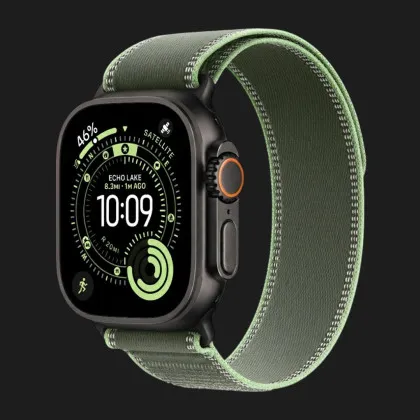 Ремешок Apple Trail Loop Band для Apple Watch 44/45/46/49 mm (Green/Neon) (Black Titanium) (S/M) в Чернигове