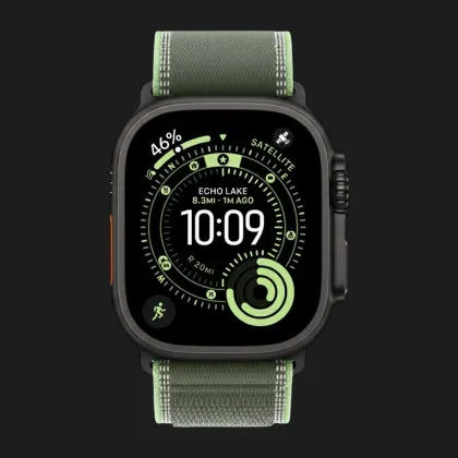 Ремешок Apple Trail Loop Band для Apple Watch 44/45/46/49 mm (Green/Neon) (Black Titanium) (M/L) в Чернигове