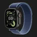 Ремінець Apple Trail Loop Band для Apple Watch 44/45/46/49 mm (Blue/Bright Blue) (Black Titanium) (S/M)