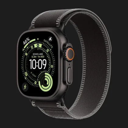 Ремінець Apple Trail Loop Band для Apple Watch 44/45/46/49 mm (Black/Charcoal) (Black Titanium) (S/M) в Чернігові