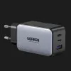 Блок питания UGREEN CD244 65W USB-A+2xUSB-C GaN Tech Fast Charger (Gray)