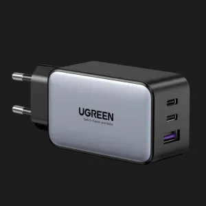 Блок питания UGREEN CD244 65W USB-A+2xUSB-C GaN Tech Fast Charger (Gray) в Луцке