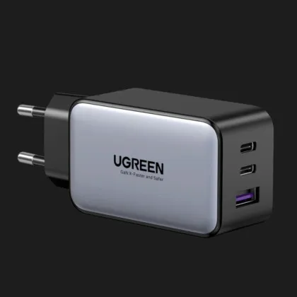 Блок живлення UGREEN CD244 65W USB-A+2xUSB-C GaN Tech Fast Charger (Gray) в Бердичеві