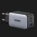 Блок питания UGREEN CD244 65W USB-A+2xUSB-C GaN Tech Fast Charger (Gray)