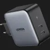 Блок живлення UGREEN CD254 100W 2xUSB-C GaN Tech Fast Charger (Black)
