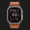 Ремінець Apple Alpine Loop для Apple Watch 49/46/45/44 mm (Terra Cotta) (Natural Titanium) (L)