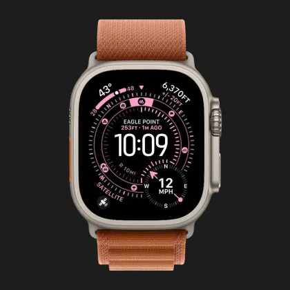 Ремінець Apple Alpine Loop для Apple Watch 49/46/45/44 mm (Terra Cotta) (Natural Titanium) (M) в Чернігові