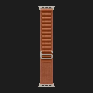 Ремінець Apple Alpine Loop для Apple Watch 49/46/45/44 mm (Terra Cotta) (Natural Titanium) (L)