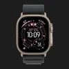 Ремінець Apple Alpine Loop для Apple Watch 49/46/45/44 mm (Black) (Natural Titanium) (L)