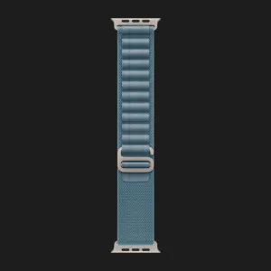 Ремінець Apple Alpine Loop для Apple Watch 49/46/45/44 mm (Light Blue) (Natural Titanium) (S)
