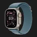 Ремінець Apple Alpine Loop для Apple Watch 49/46/45/44 mm (Light Blue) (Natural Titanium) (L)