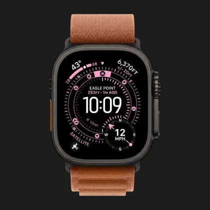 Ремінець Apple Alpine Loop для Apple Watch 49/46/45/44 mm (Terra Cotta) (Black Titanium) (M) в Чернігові
