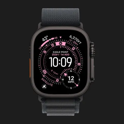 Ремешок Apple Alpine Loop для Apple Watch 49/46/45/44 mm (Black) (Black Titanium) (S) в Чернигове