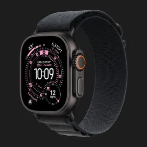 Ремінець Apple Alpine Loop для Apple Watch 49/46/45/44 mm (Black) (Black Titanium) (S)