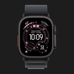 Ремінець Apple Alpine Loop для Apple Watch 49/46/45/44 mm (Black) (Black Titanium) (L)