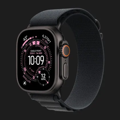 Ремінець Apple Alpine Loop для Apple Watch 49/46/45/44 mm (Black) (Black Titanium) (L) в Чернігові